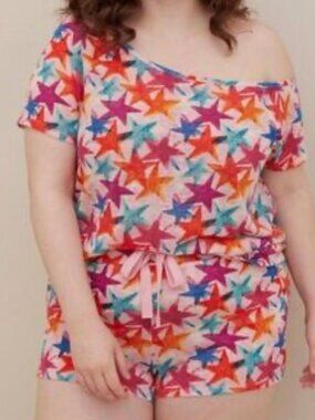 Star Print Pink PJ Shirt